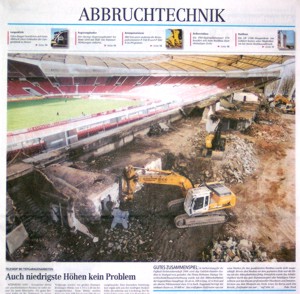 ABZ 24/04: Teilabriss Gottlieb-Daimler-Stadion in Stuttgart
